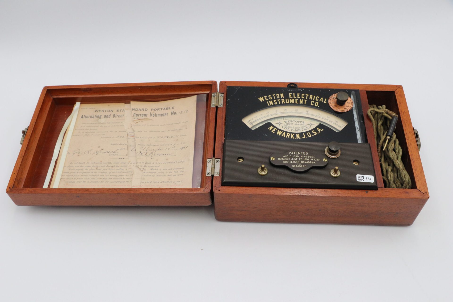 Переносной вольтметр Weston Standard Portable